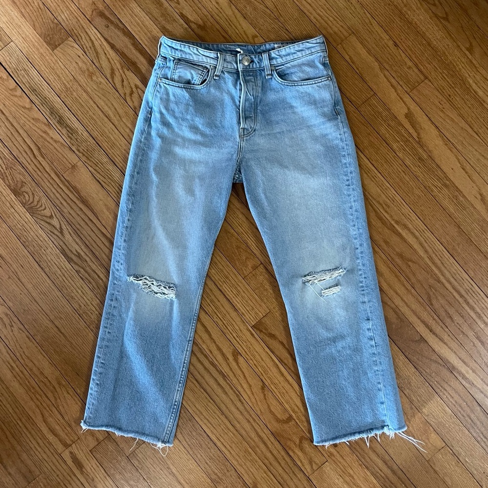 Rag & Bone Maya Highrise Ankle Straight Jeans Color Hardwick Size 29 - Picture 4 of 11